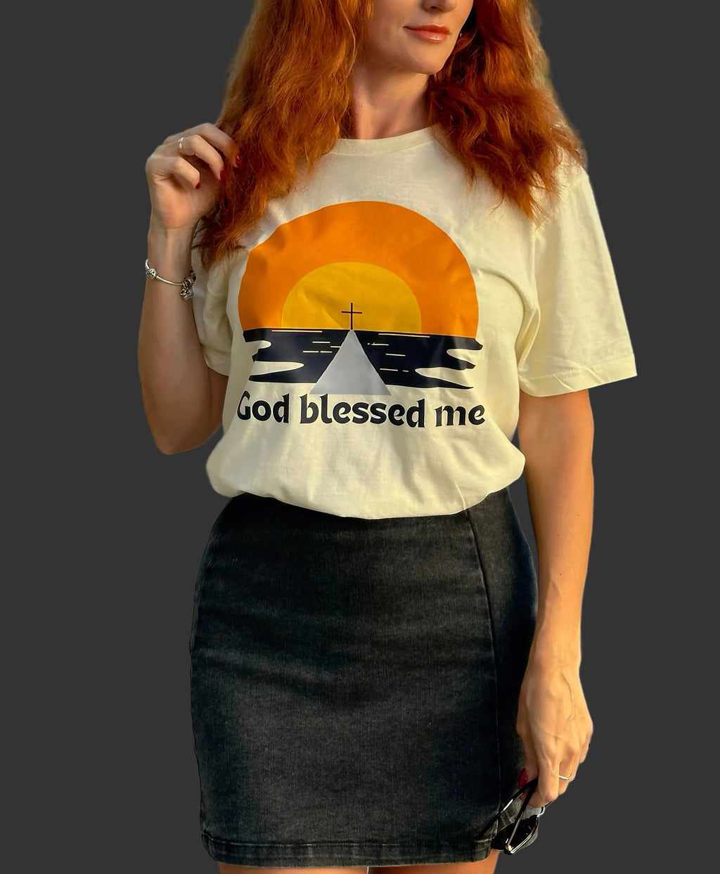 T-Shirt | God Blessed Me | Christian Graphic Tee