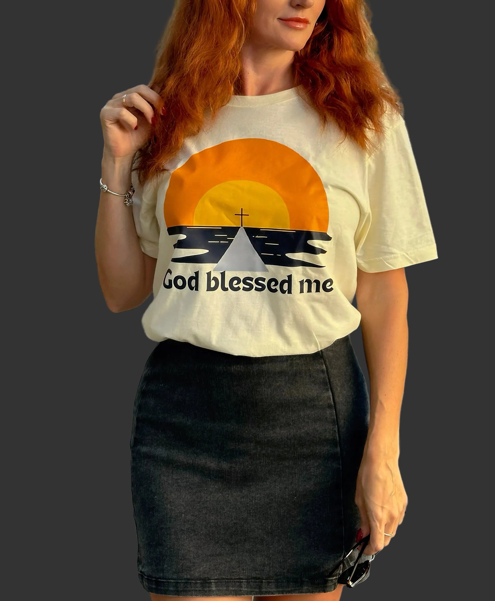 T-Shirt | God Blessed Me | Christian Graphic Tee