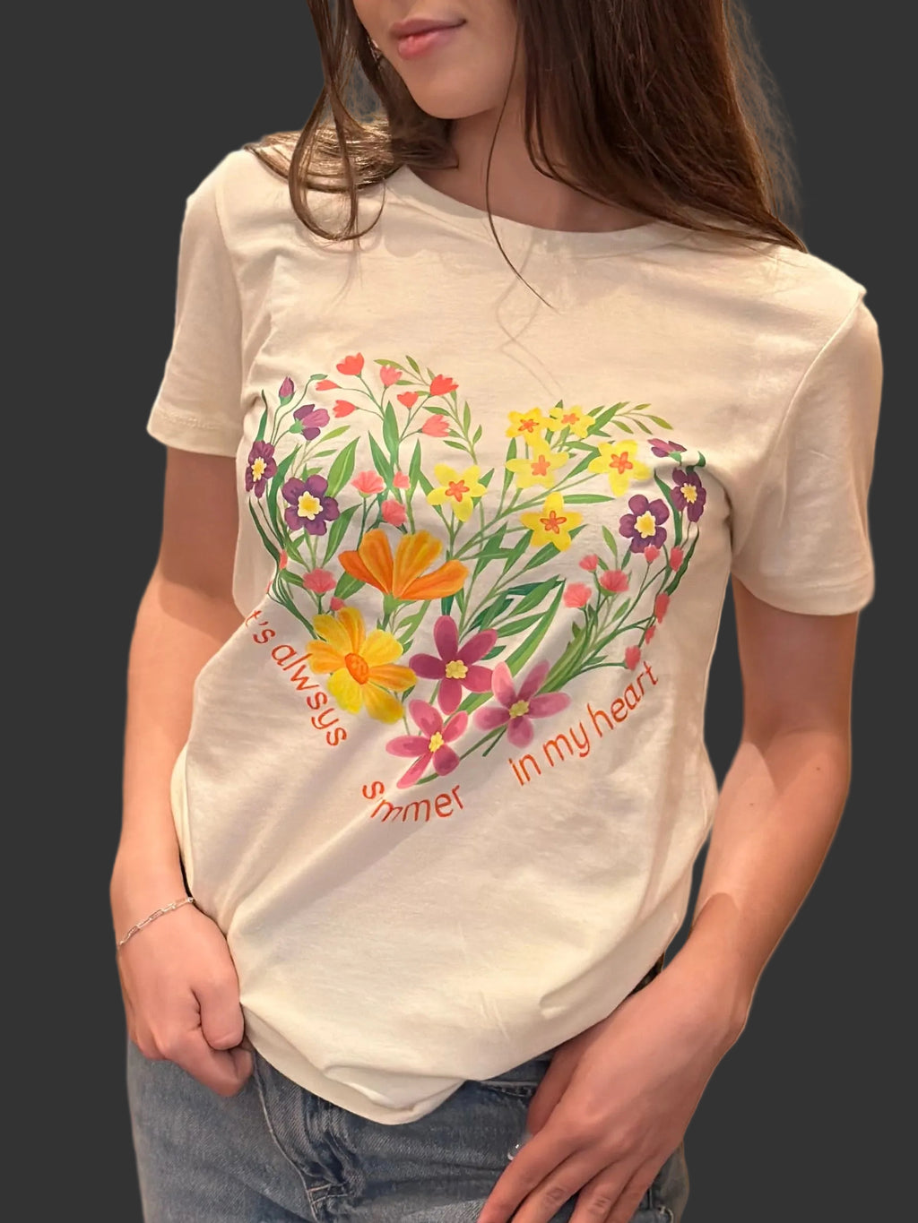 It's Always Summer in My Heart - Women's Inspirational Quote T-Shirt