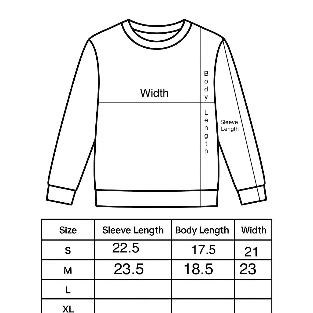 In Silence Cropped Sweatshirt