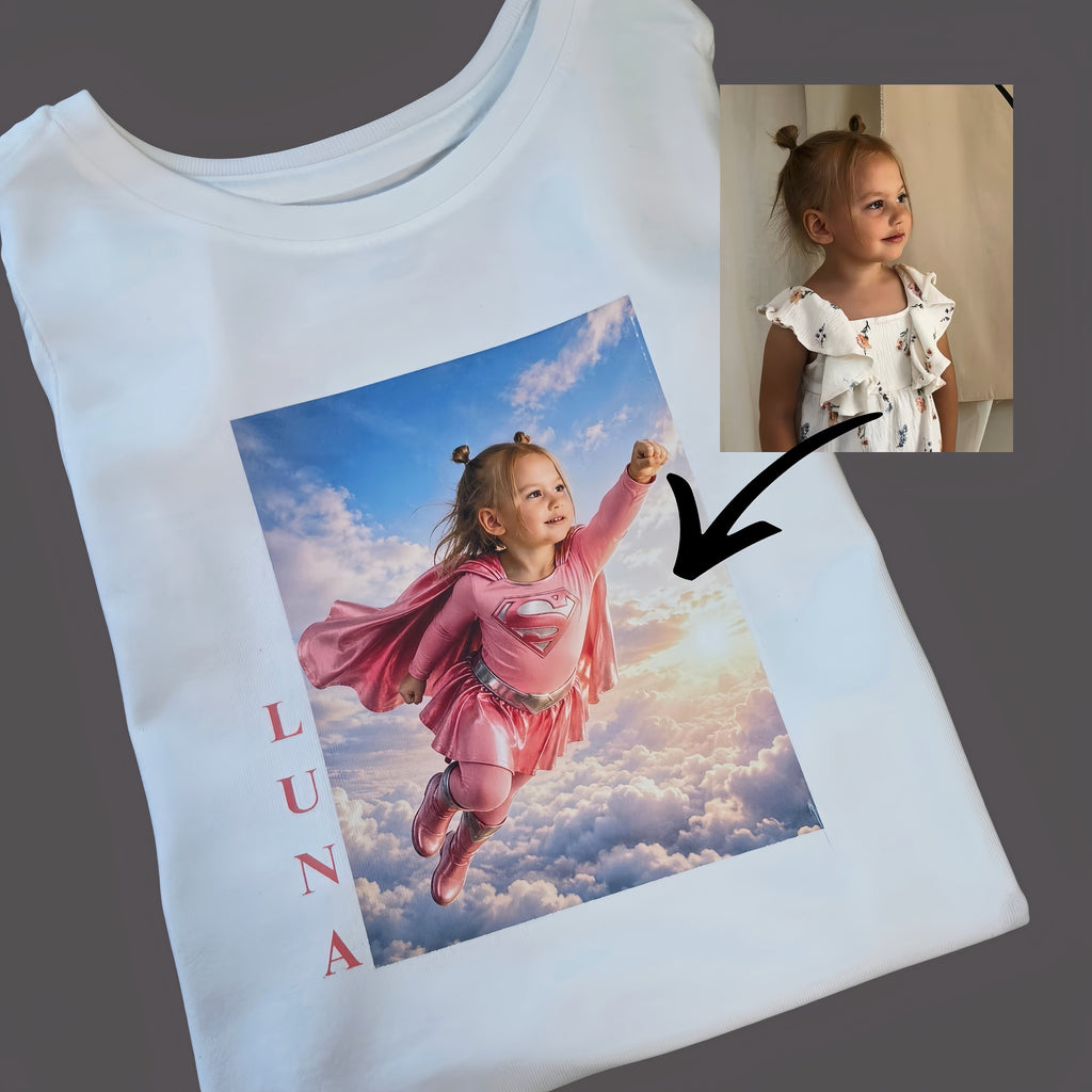 Kids Personalized Photo T-Shirt - Custom Kids Shirt with Personal Design