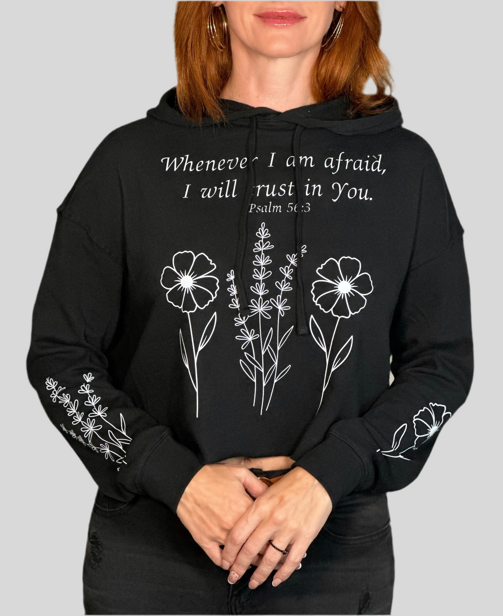 In Silence Cropped Sweatshirt