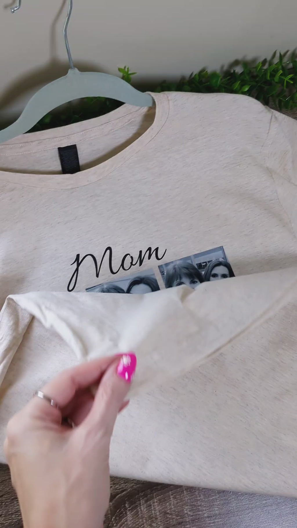Custom Photo T-Shirt for Mom, Personalized Family Picture Gift