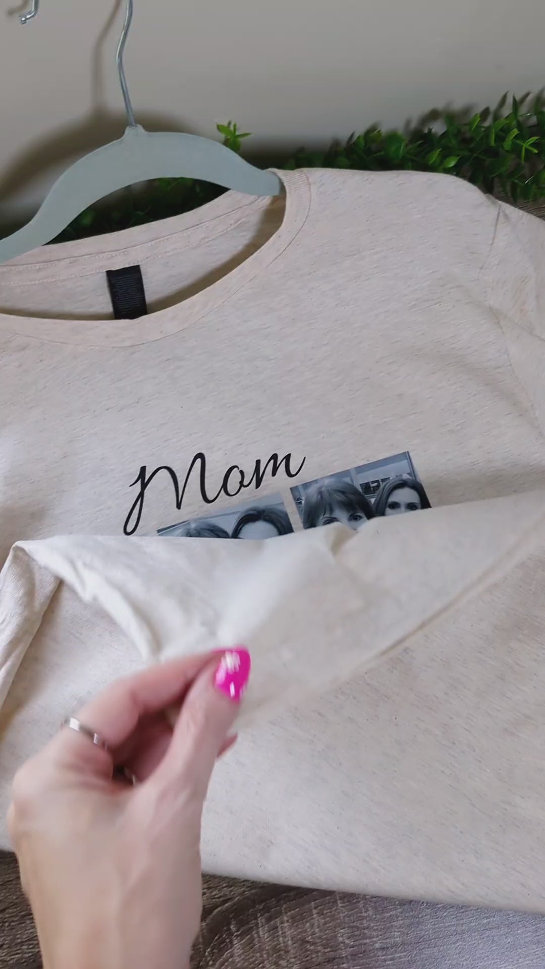 Custom Photo T-Shirt for Mom, Personalized Family Picture Gift