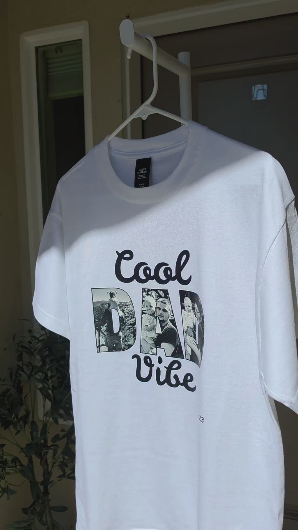 Custom Dad Photo Shirt - Cool Dad Vibe Personalized T-Shirt