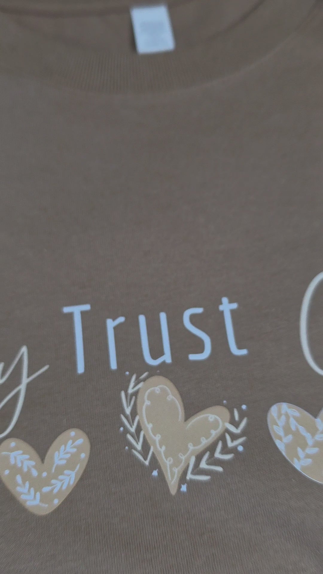 Pray Trust Grow Christian Inspirational T-Shirt | Faith-Based Women's Graphic Tee | Soft Cotton Gift for Her