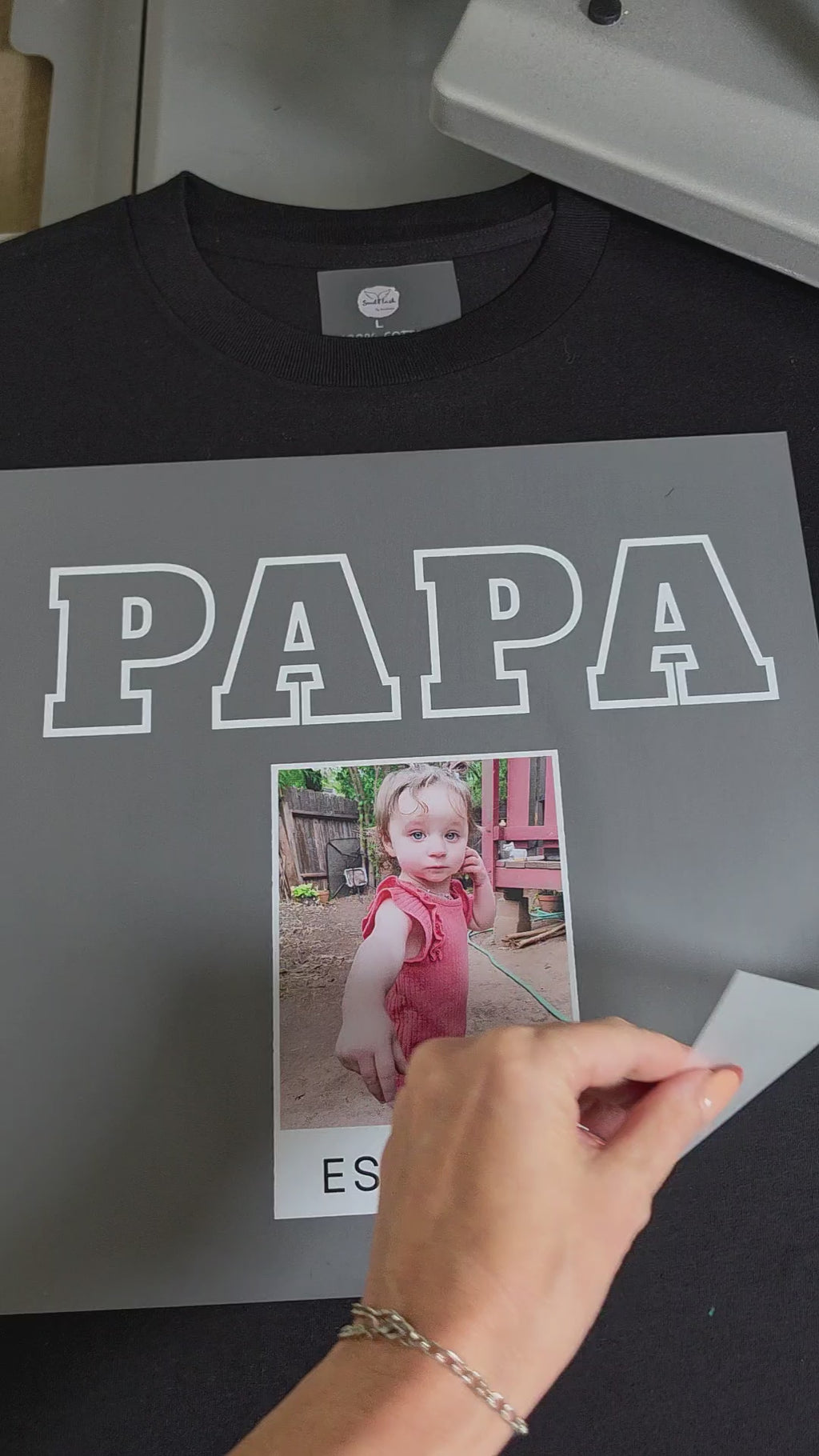 Custom DAD Photo Shirt - Personalized Father's Day Gift | Add Your Photo & Year | Custom Dad Tee | EST. Year Shirt