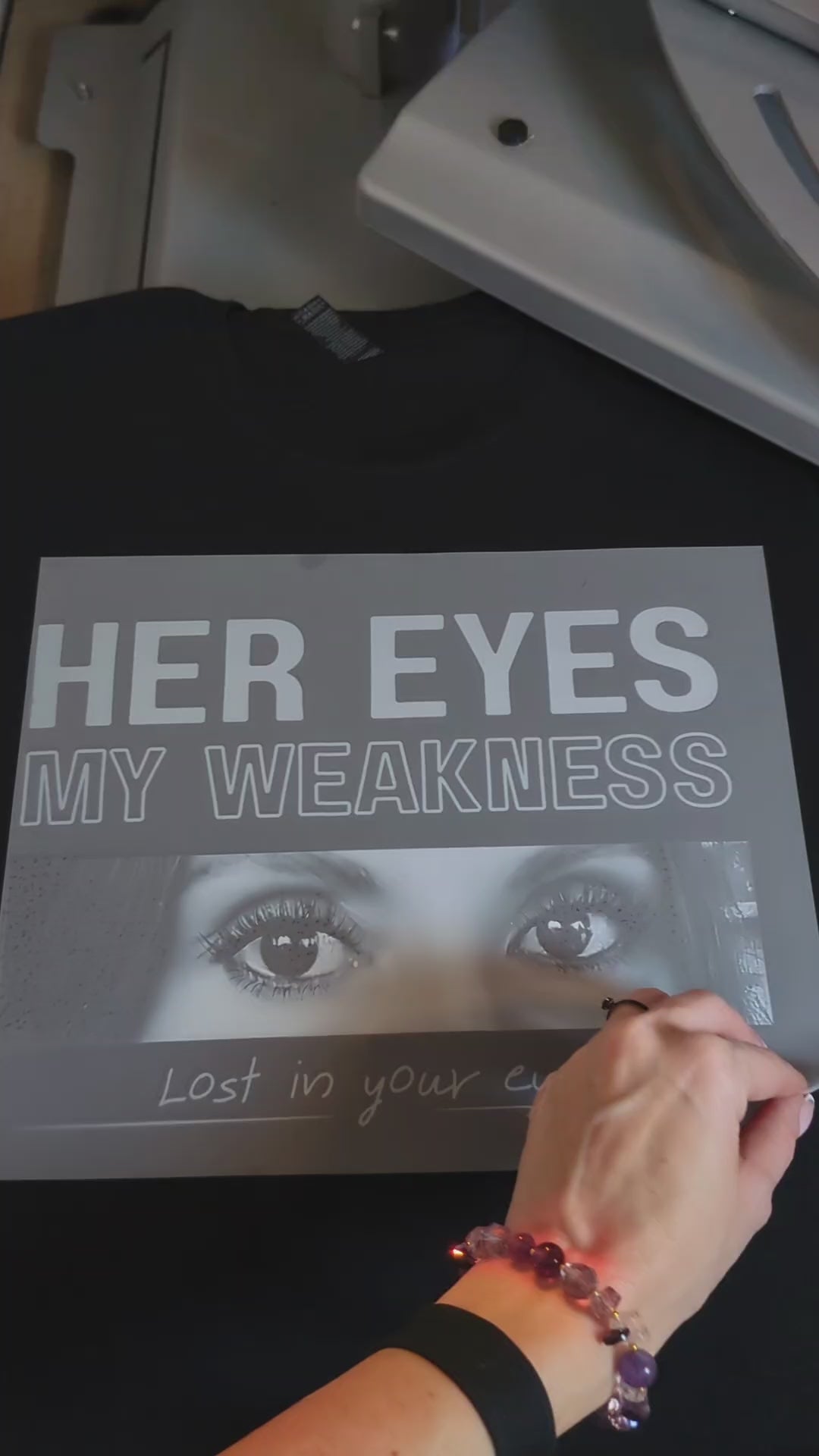 Custom Eyes Photo T-Shirt - Personalized Photo Shirt with Your Text