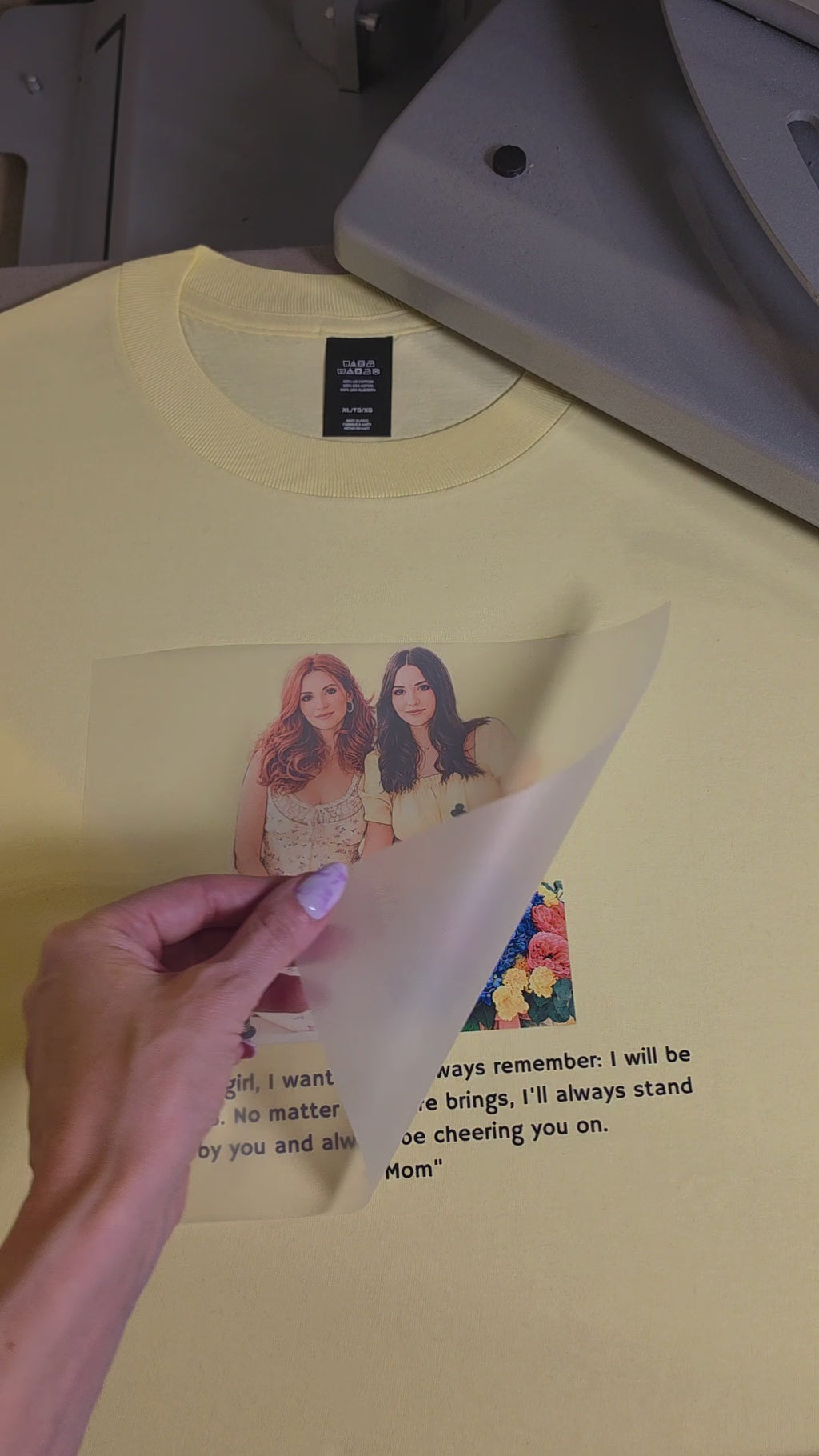 Custom Mom & Daughter Cartoon T-Shirt - Personalized Gift for Daughter