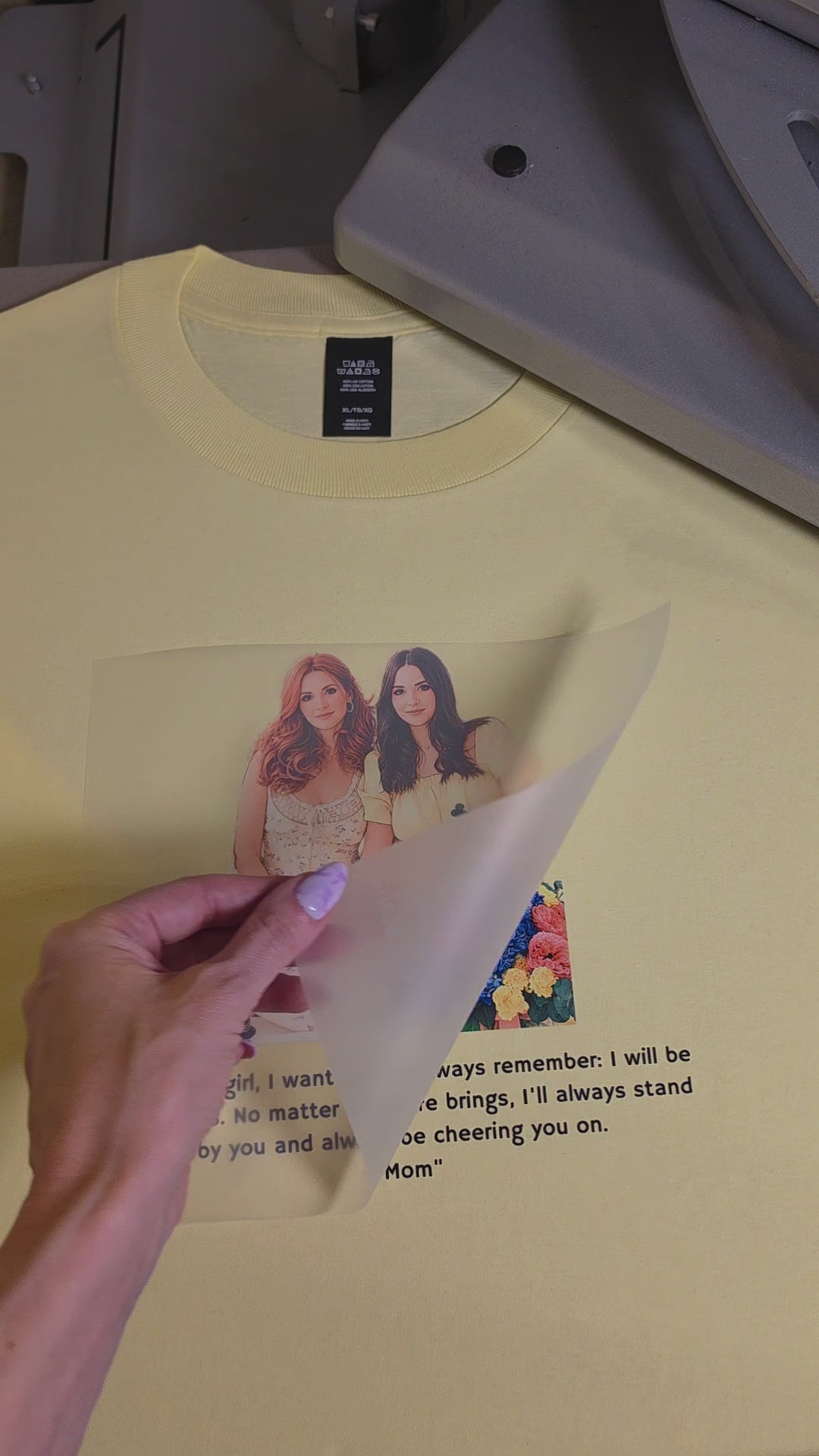 Custom Mom & Daughter Cartoon T-Shirt - Personalized Gift for Daughter