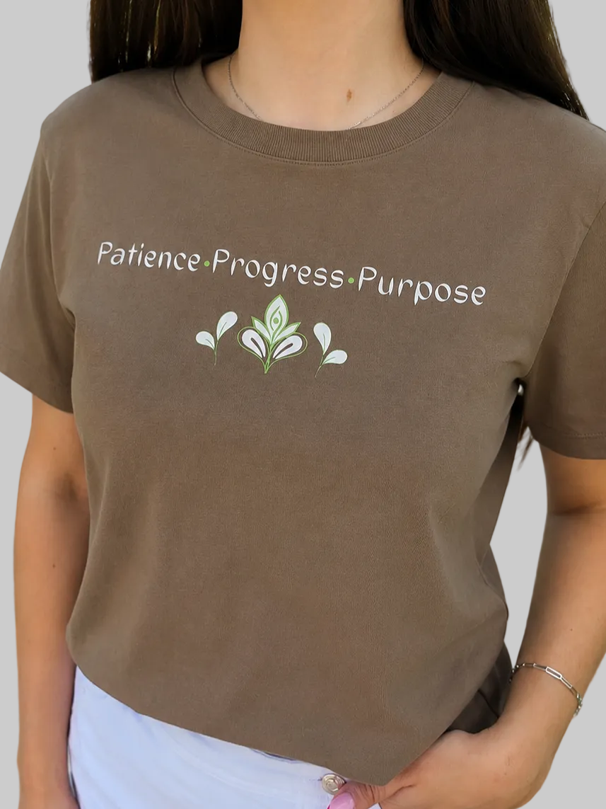 Patience Progress Purpose Women's Cropped T-Shirt