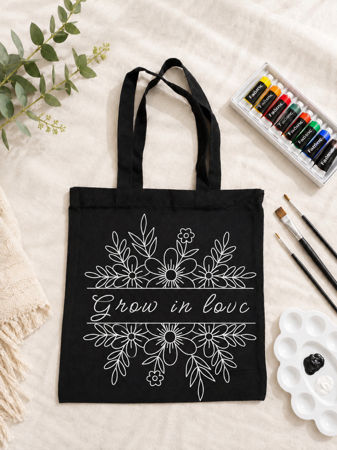 Color Your Own Tote Bag | Creative Party Tote | Girls Night Activity | Birthday & Picnic Idea