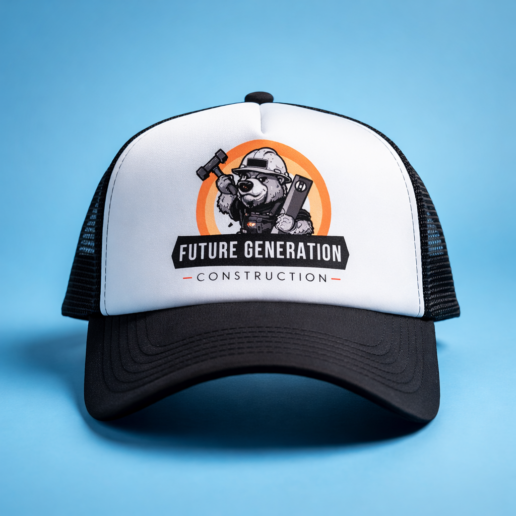 Custom  Hat with Your Logo, Text or Image | Personalized Foam Mesh Cap