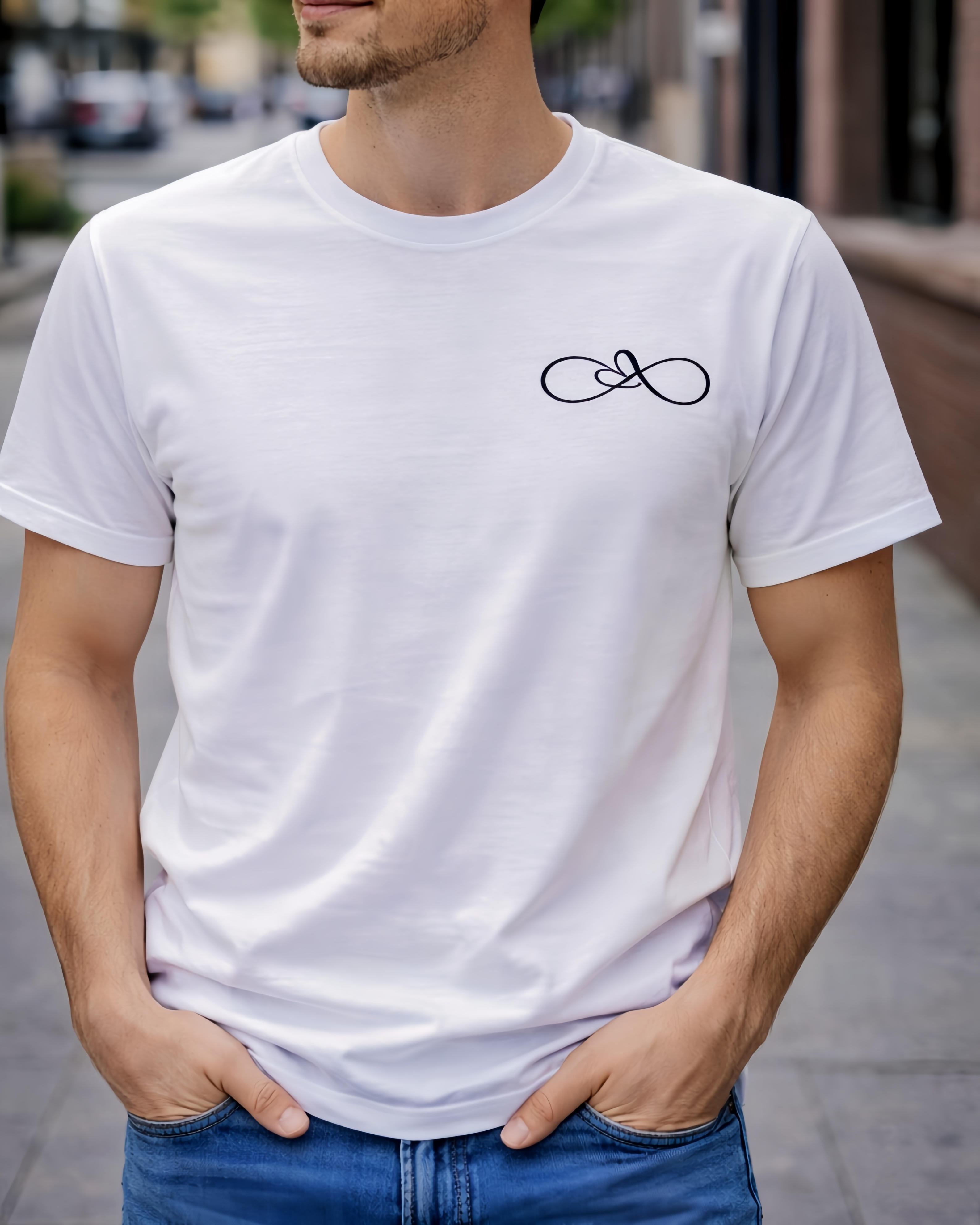 Forever" T-Shirt - Minimalist Love Symbol | Unisex

Cotton Tee