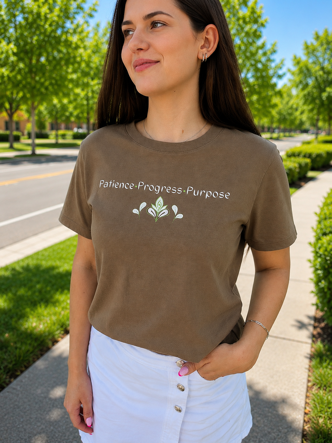 Patience Progress Purpose Women's Cropped T-Shirt