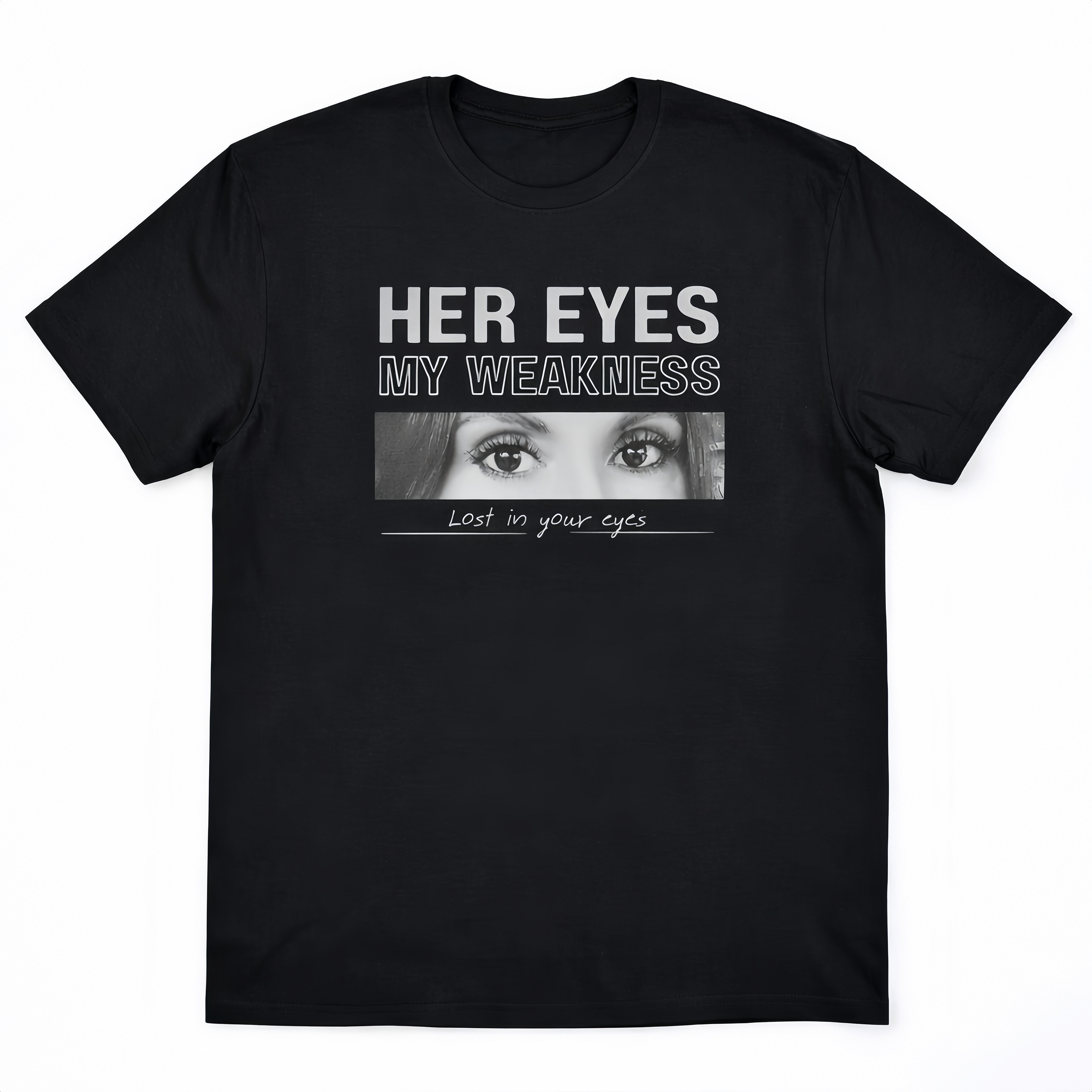 Custom Eyes Photo T-Shirt - Personalized Photo Shirt with Your Text